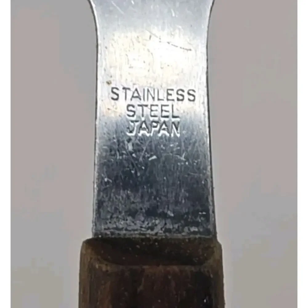 Vtg MCM Danish‎ Style Teak Wood Handle Salad Serving Utensils Arnart Japan U307